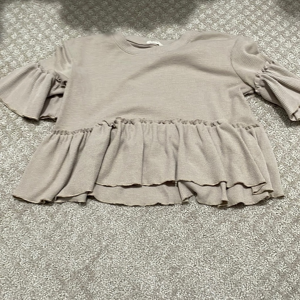 Brown-ish beige Altar’d State top.